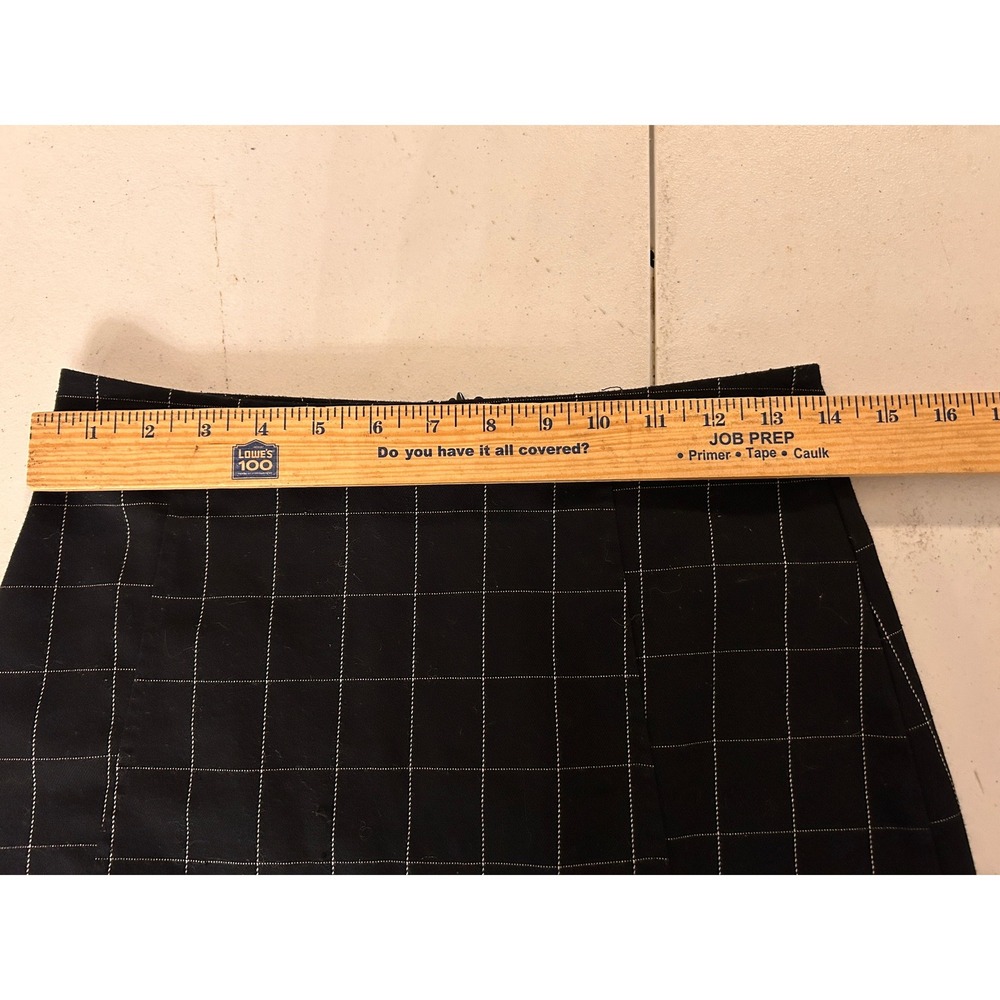 Brandy Melville Black Plaid Mini Skirt OS SMALL Fall Academia Preppy - Picture 3 of 6